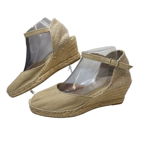 Toni Pons Natural Stone Jute Wedge Heels Size 8 8.5 US 39 EU - Picture 4 of 17